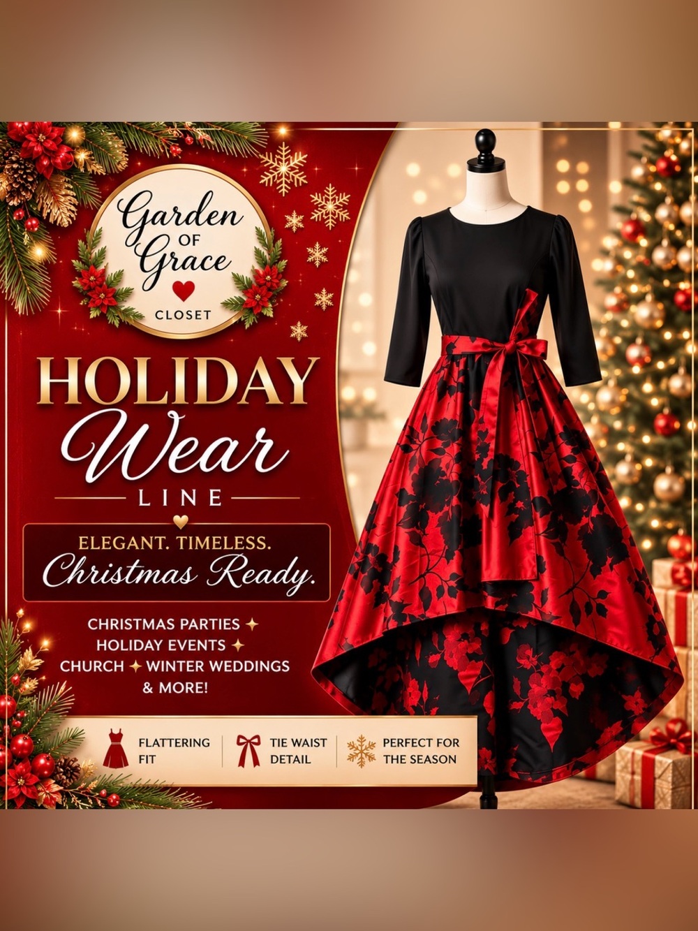 R&K Black Evening Dress